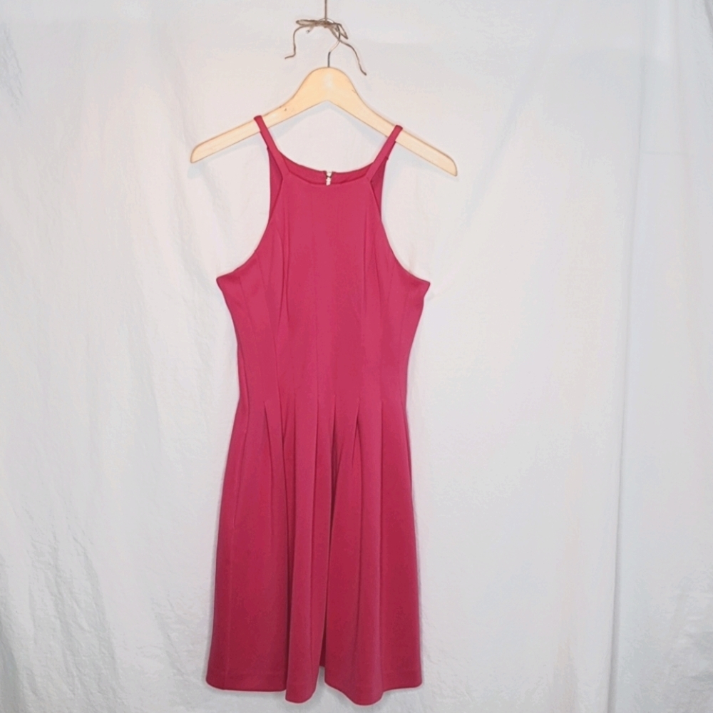 Calvin Klein Hot Pink Fit and Flare Dress